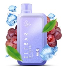 Купити Elf Bar BC 10000 Затягувань Grape Ice (Виноград Лід) З Індикацією 67166 Одноразові POD системи