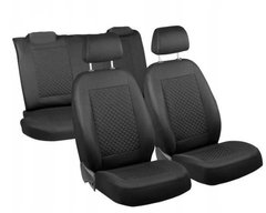 Купити Чохли для сидінь модельні на Daewoo Lanos / Sens Горби комплект Чорно сірий ромб 41129 Чохли для сидіння модельні