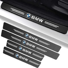 Купить Защитная пленка накладка на пороги для BMW Черный Карбон 4 шт 42641 Защитная пленка для порогов и ручек