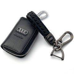 Купити Подарунковий набір №4 для Audi / Брелок з карабіном / Чохол тиснений шкіра 38628 Подарункові набори для автомобіліста