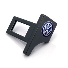 Купить Заглушка ремня безопасности с логотипом Volkswagen темный хром 1 шт 39407 Заглушки ремня безопасности