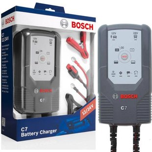 Купить Зарядное устройство для автомобильного аккумулятора Bosch C7 12-24V 14–230 A/ч (0 189 999 07M) 57540 Преобразователи напряжения инверторы - Зарядные АКБ