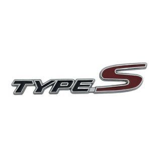 Купити Емблема напис typeS для Honda Чорна+Червона 150х32мм метал (на скотчі) 90597 Емблема напис на іномарки