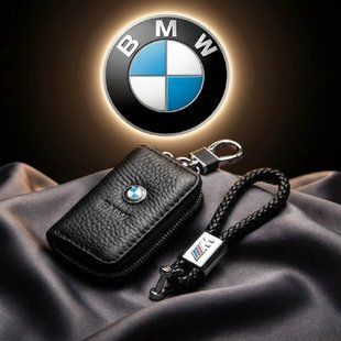 Купити Автонабір №3 BMW M-POWER / Брелок та чохол для автоключів з логотипом / тиснена шкіра 31873 Подарункові набори для автомобіліста
