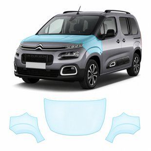 Buy Pre-cut paint protection film for Citroen Berlingo III 2018- hood + front fenders 103843 Model-specific paint protection film patterns for Citroen