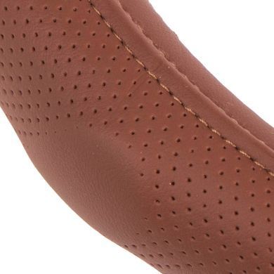 Buy Steering wheel cover L 39-41 cm Inserts Perforation Terracotta Eco-leather (VLOD-19P009 BR L) 85531 Steering Wheel Covers Eco-leather