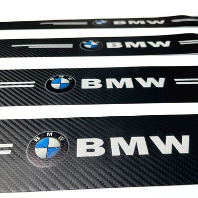 Купити Захисна плівка накладка на пороги для BMW Чорний Карбон 4 шт 42641 Захисна плівка для порогів та ручок