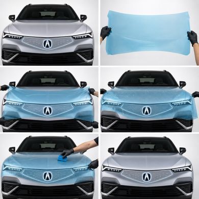 Купить Антигравийная защитная бронепленка по лекалам для Acura ZDX EV 2024 - задние фонари стопы 103019 Модельные лекала защитных пленок для Acura