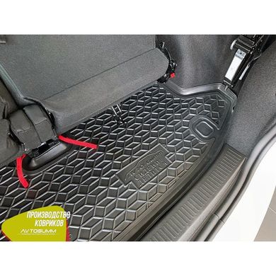 Купити Автомобільний килимок в багажник Renault Lodgy 2019,5 - розділ. 3-й ряд / Гумо - пластик 42318 Килимки для Renault