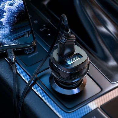 Купити Автомобільний зарядний пристрій Hoco Z40 2USB 2.4A Lightning Чорний (Оригінал) 56175 Зарядний пристрій - USB Адаптери - Розгалужувачі - FM Модулятори