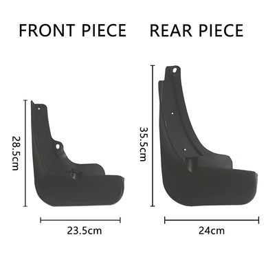 Buy Mudguards for Volkswagen Touareg III 2018- Set of 4 pcs (BVWTR1821) 83643 Mudguards for Volkswagen