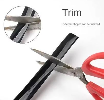 Buy Molding for window edging flat Antichrome 10 mm x 5 meters Black 83858 Interior Moldings - Door Edges - Disc