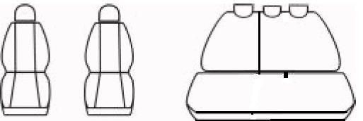 Купить Чехлы для сидений модельные на Daewoo Lanos / Sens Горбы комплект Черно серый ромб 41129 Чехлы для сиденья модельные