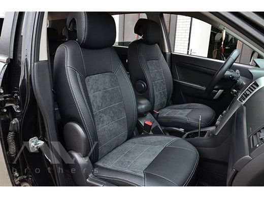 Купить Авточехлы модельные MW Brothers для Chevrolet Captiva с 2006 серия Leather Style (серая нить) 59072 Чехлы модельные MW Brothers