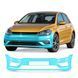 Buy Pre-cut paint protection film for Volkswagen Golf VII facelift 2017-2020 - front bumper 109866 Model patterns of protective films for Volkswagen