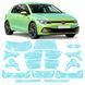 Buy Pre-cut paint protection film for Volkswagen Golf VIII 2019-2023 - full body 109881 Model patterns of protective films for Volkswagen