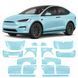 Купить Антигравийная защитная бронепленка по лекалам для Tesla Model X II facelift 2021- полный кузов 109341 Модельные лекала защитных пленок для Tesla