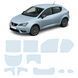 Купити Антигравійна захисна бронеплівка за лекалами для Seat Ibiza IV 2008-2017 - повний кузов 108741 Модельні лекала захисних плівок для Seat