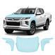 Купить Антигравийная защитная бронепленка по лекалам для Mitsubishi L200 V facelift 2019-2024 - капот и передние крылья 107479 Модельные лекала защитных пленок для Mitsubishi