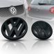 Купить Эмблемы передняя и задняя Volkswagen Golf V (MK5) &Oslash; 125 и &Oslash;110 мм пластик Черные матовые 2 шт 95360 Эмблемы на иномарки - 1 фото из 2