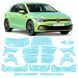 Купити Антигравійна захисна бронеплівка за лекалами для Volkswagen Golf VIII 2019-2023 - повний кузов 109881 Модельні лекала захисних пленок для Volkswagen