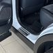 Купить Накладки на пороги для Mitsubishi Outlander IV 2021- Нержавейка с загибом и Логотипом 4 шт (P-MI20) 96535 Накладки на пороги и бампер - 5 фото из 6