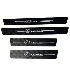 Купить Защитная пленка накладка на пороги для Lexus Черный Карбон 4 шт 42642 Защитная пленка для порогов и ручек