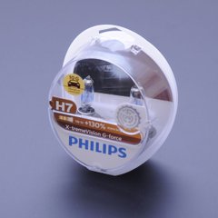 Купити Автолампа галогенна Philips X-treme Vision G-Force +130% H7 12V 55W 3500K 2 шт (12972XVGS2) 38412 Галогенові лампи Philips