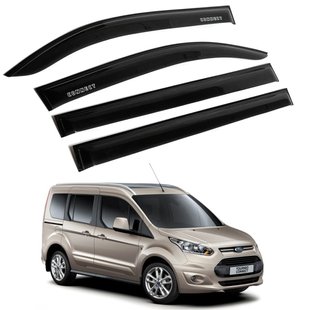 Купить Дефлекторы окон ветровики для Ford Tourneo Connect 5d 2012- Скотч 3M Voron Glass 41130 Дефлекторы окон Ford