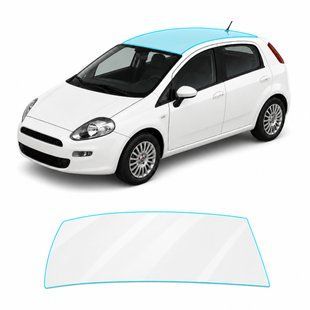 Купить Антигравийная защитная бронепленка по лекалам для Fiat Punto (Grande Punto/Punto Evo) III 2005-2018 - зона крыши 104230 Модельные лекала защитных пленок для Fiat