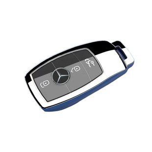 Купить Чехол ключа Mercedes платиновый серебристый (3 кнопки) 96011 Чехлы для автоключей (Оригинал)