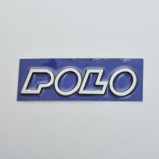 Купить Эмблема надпись Polo старая скотч 150 x 35 мм 1991-1997 (5657) 22129 Эмблема надпись на иномарки