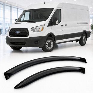Купити Дефлектори вікон вітровики для Ford Transit VI 2014 Скотч 3M (AMF34914) Acrylic 2 шт 110553 Дефлектори вікон Ford
