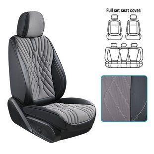 Buy 5D Voin Seat Covers Separate Headrests Black Set (V-8863 Gy/Bk Full) 91369 5D Universal covers