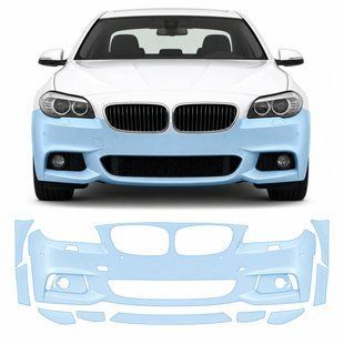 Buy Pre-cut paint protection film for BMW 5 Series F10 2010-2013 - front bumper 102136 Model-specific paint protection film patterns for Bmw