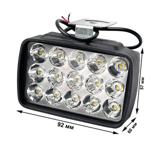 Купить Светодиодная дополнительная LED фара 12W (1W*12) 10-30V 120x45x50 мм Ближний 1 шт (ORL8612) 9628 LED Фары Пластиковый корпус