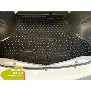 Купити Автомобільний килимок у багажник Renault Logan 2013- Sedan / Гумо - пластик 42319 Килимки для Renault