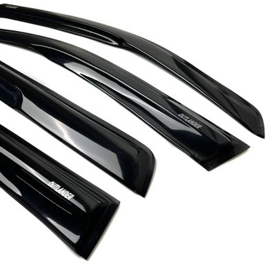 Купити Дефлектори вікон вітровики Acrylic для Mitsubishi Outlander 2012-2020 Гнучкі 44602 Дефлектори вікон Mitsubishi