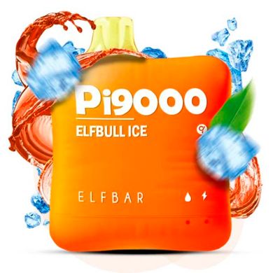 Купить Elf Bar Pi9000 18 ml ElfBull ice Энергетик Со Льдом 66754 Одноразовые POD системы
