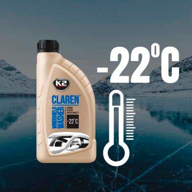 Купить Зимний омыватель стекла Нейтральный K2 -22°C 1 л (K621) 65523 Жидкость в бачек омывателя (Зима - Лето)