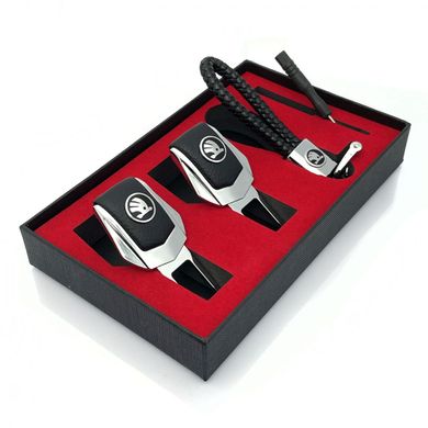 Купить Подарочный набор №1 для Skoda из заглушек и брелка с логотипом 36655 Подарочные наборы для автомобилиста