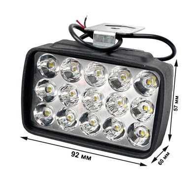 Купити Світлодіодна додаткова LED фара 12W (1W*12) 10-30V 120x45x50 мм Ближній 1 шт (ORL8612) 9628 LED Фари Пластиковий корпус