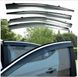 Купити Дефлектори вікон вітровики Benke для Hyundai Santa Fe 2013-2020 Хром Молдинг Із Нержавіючої Сталі 3D 31930 Дефлектори вікон Hyundai - 2 фото из 8