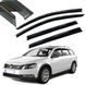 Купити Дефлектори вікон вітровики Benke для Volkswagen Passat B6 / B7 Variant 2005- (Чорний Молдинг Нержавіюча сталь 3D) 66252 Дефлектори вікон Volkswagen - 1 фото из 7