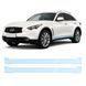 Buy Pre-cut paint protection film for Infiniti FX35/FX37/QX70 S51 facelift 2012-2017 - lower body area 105172 Model-specific paint protection film patterns for Infiniti