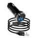 Купити Автомобільний зарядний пристрій Hoco Z40 2USB 2.4A Type-C Чорний (Оригінал) 56176 Зарядний пристрій - USB Адаптери - Розгалужувачі - FM Модулятори - 2 фото из 7