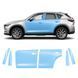 Buy Pre-cut paint protection film for Mazda CX-5 KF 2017-2022 - doors and windows pillars 106417 Model-specific paint protection film patterns for Mazda