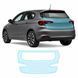 Купить Антигравийная защитная бронепленка по лекалам для Fiat Tipo II facelift 2021-2024 - зона крышки багажника 104246 Модельные лекала защитных пленок для Fiat
