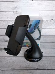 Купити Автотримач для телефону SX-061 на присоску жорстка ніжка Black (55mm-85mm) 24658 Автотримач для телефону на присоску