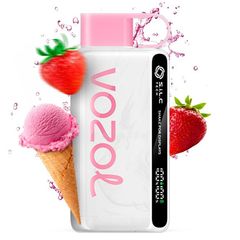 Купити Vozol Star 12000 Strawberry Ice Cream (Полуничне Морозиво) 66661 Одноразові POD системи